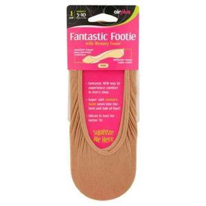 Airplus Women's Fantastic Footie with Memory foam, Tan